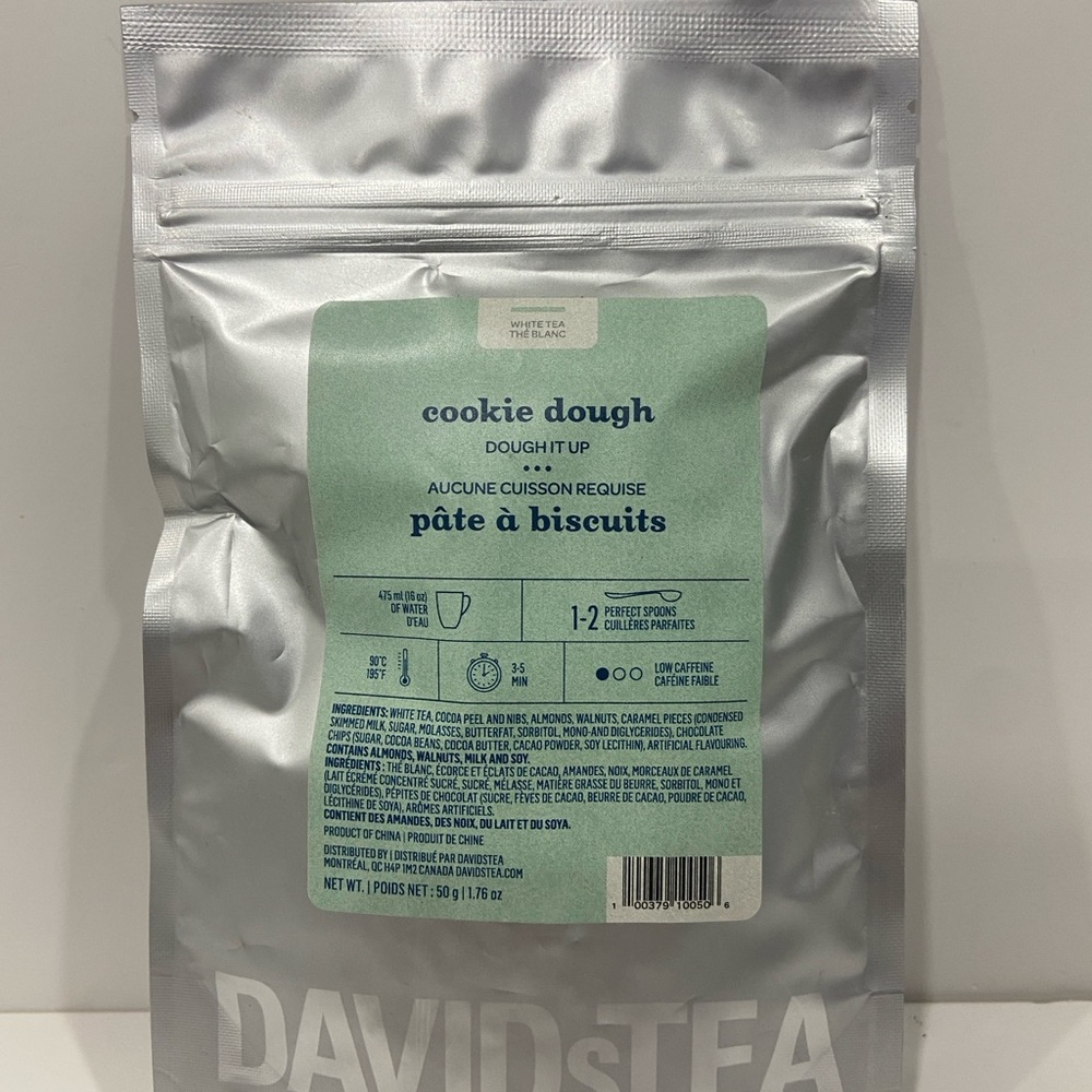 DAVIDsTEA Cookie Dough Tea new unopened.